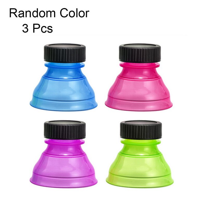 Tapas reutilizables para latas de bebidas, 1/3/6 Uds., tapa de tapa, tapa de Soda Pop, tapa de lata de cerveza, botellas con tapa de rosca, tapa superior, contenedor, cajas, jarras, Protector a presión: 3pcs