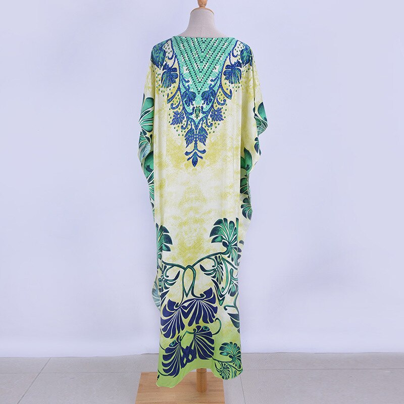 Plus størrelse kaftan Strand tunika kvinner sommer strandtøy badedrakt dekke opp dame bohem strandkjole kappe de plage sarongs pareo