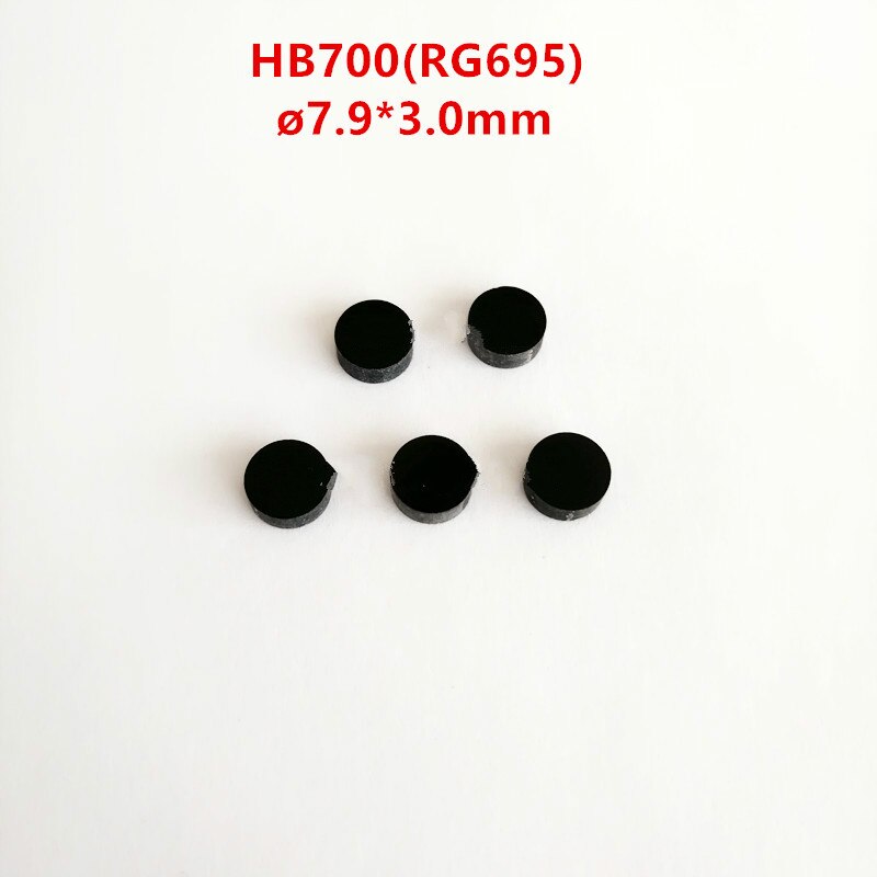 7.9*3.0Mm Filter Lens Black Optical Glass Hb700 Rg695 Front Cut-Off Infrared High Transmittance