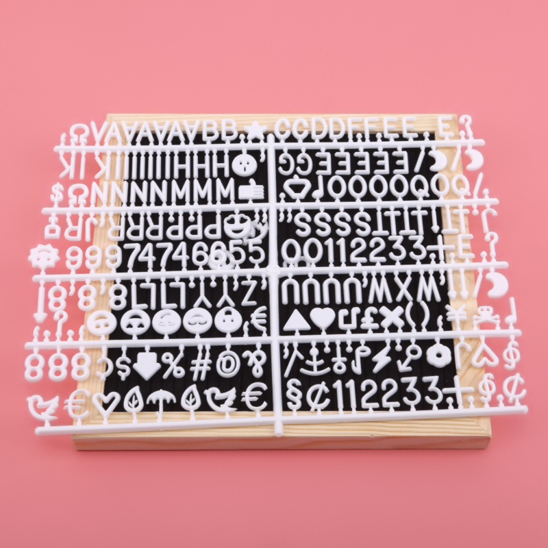 Felt Letter Board Wooden Frame Changeable Symbols Numbers Characters Message Boards For Home Office Decor Board Hoggard: Black
