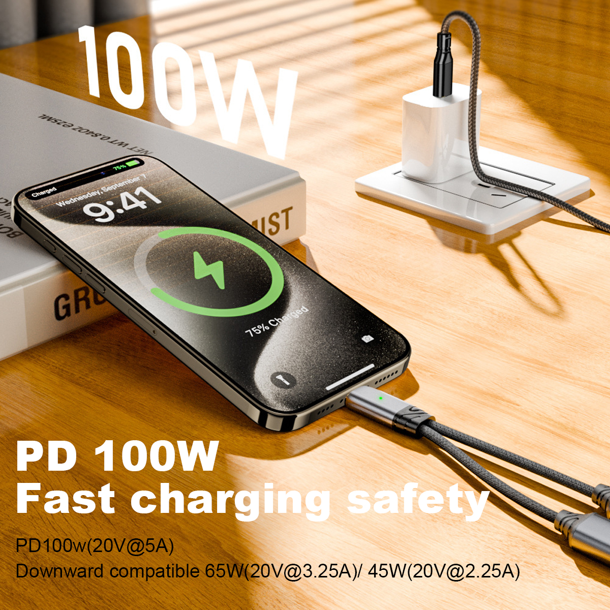 ANKNDO USB tipo C a conector hembra de 3,5mm adaptador de auriculares USB C a Aux Cable adaptador de Audio Compatible con cargador rápido