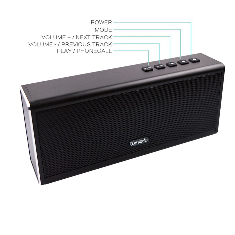 20 W Metalen Draadloze Bluetooth Speaker 4400 mAH Power Bank FM Radio Draagbare Super Bass Computer Auto Speaker PK Piple S5 BS-3