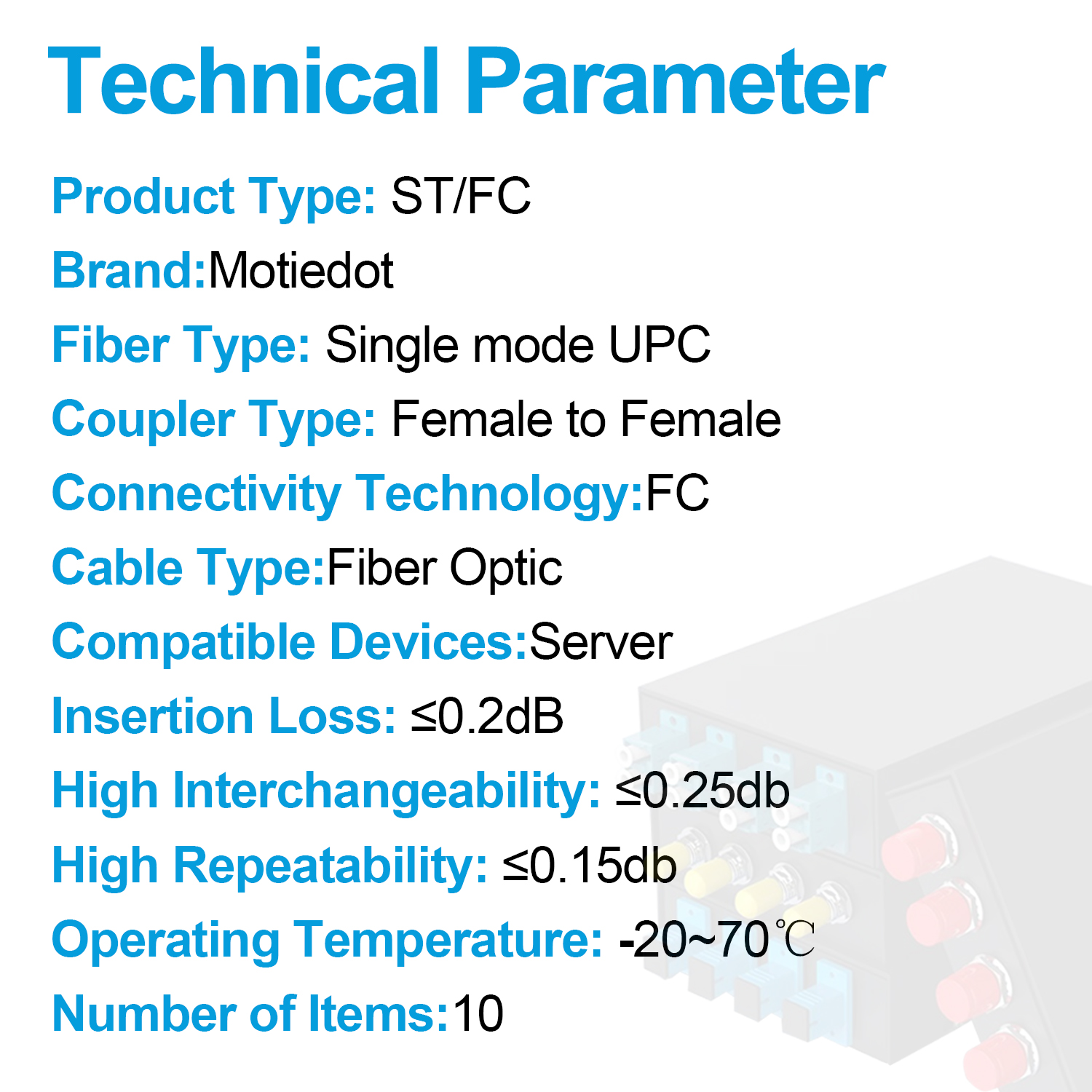 10 Stuks Fc Naar Fc/St Naar St Coupler Glasvezel Adapter, Singlemode Simplex Connector Converter Sm Fiber Flens Ftth