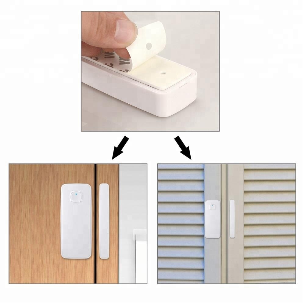 Tuya Smart Life Wifi Smart Door Window Sensor Detector Smart Home Security Works With Alexa Google Home Assistant