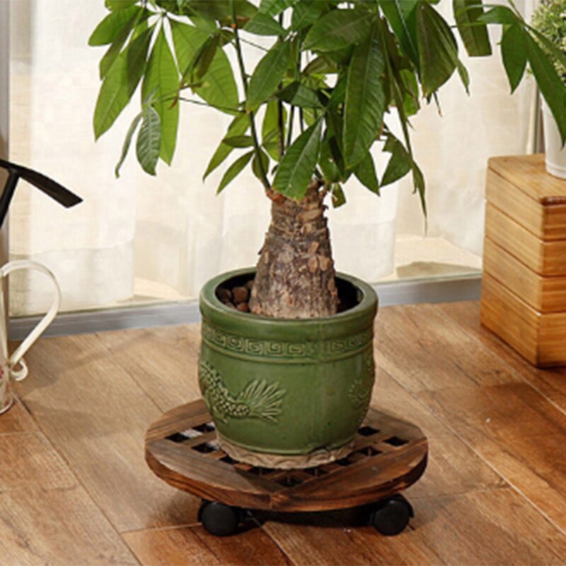 HHO-Wood Flower Pot Removable Tray Plant Holder St... – Grandado