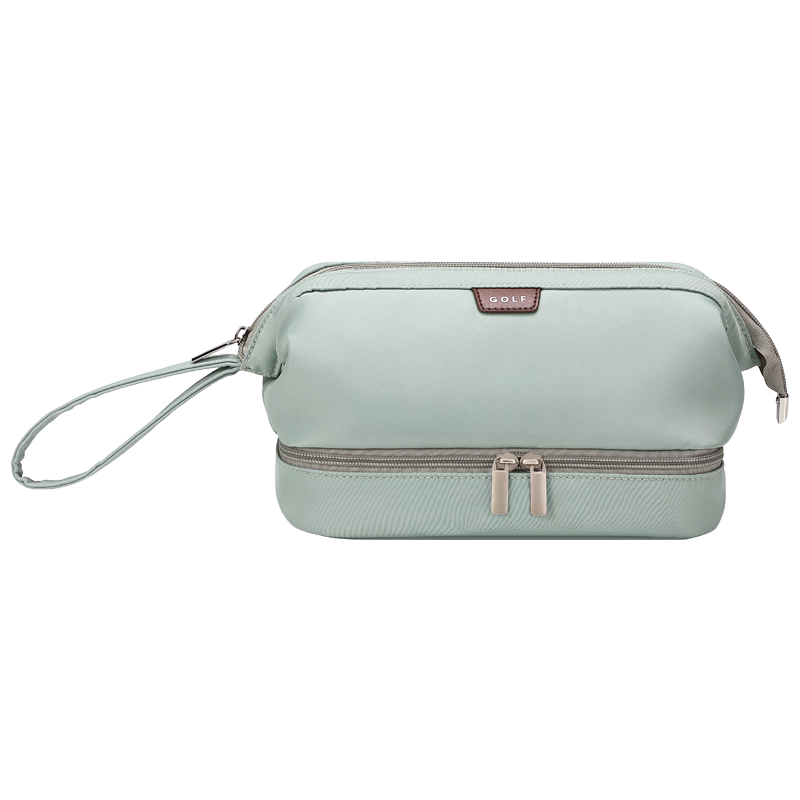Golf Make-Up Tas Voor Vrouwen Met Grote Capaciteit, Handtas Voor Mobiele Telefoon, Effen Kleur Reiscosmetica Opbergtas: Sky Blue