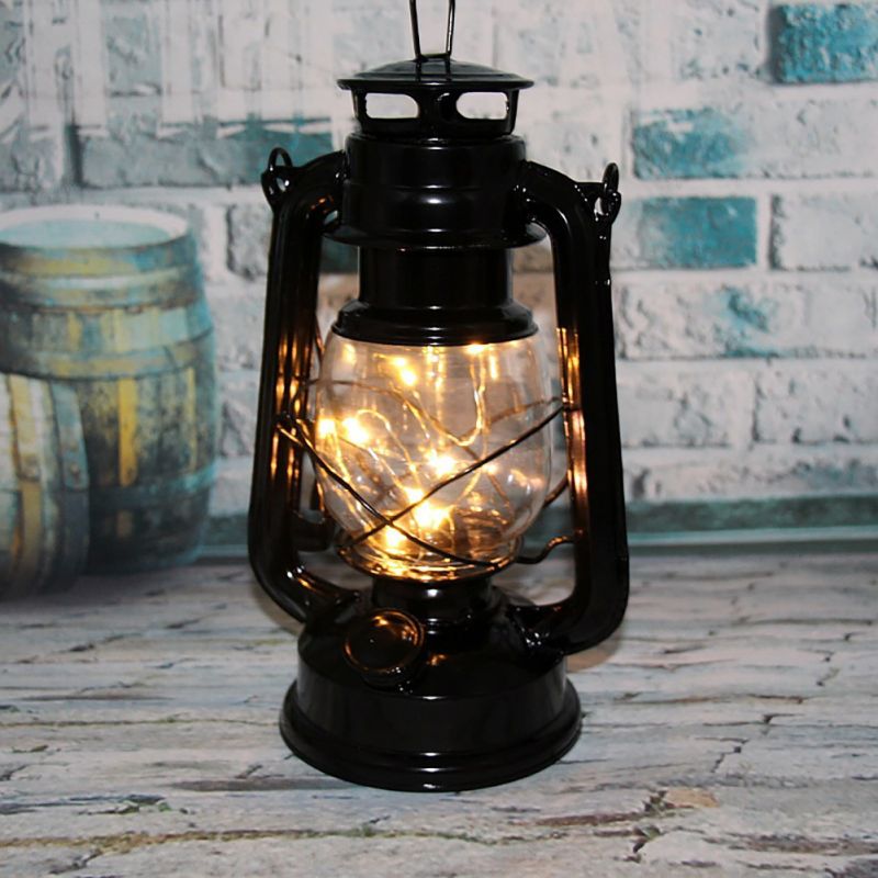 Handheld Candle Light Powered By Battery, Retro Antique Oil Lamp Lantern Night Lights baby nursery lights warm lighting for bed