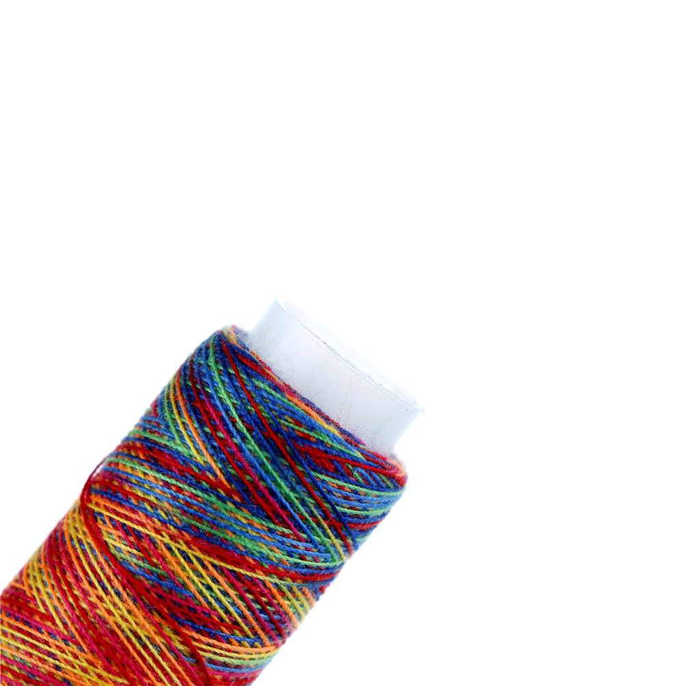 5pcs Rainbow Color Sewing Thread DIY Embroidery Sewing Yarn Knitting Thread
