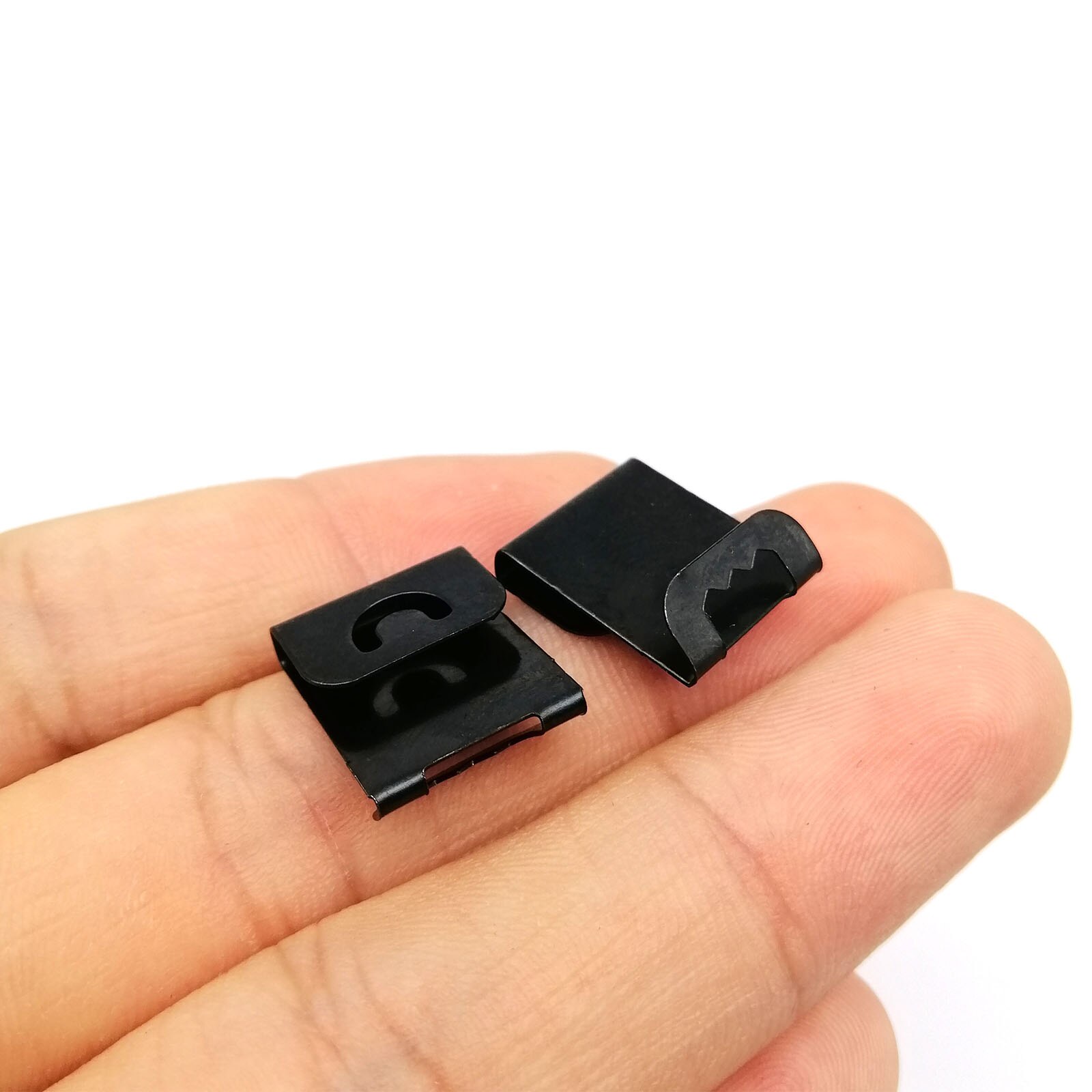 50pcs Artwork Picture Painting Photo Frame Back Board Sawtooth S Shape Wall Clip Snap Fix Hanger Hook No-Trace