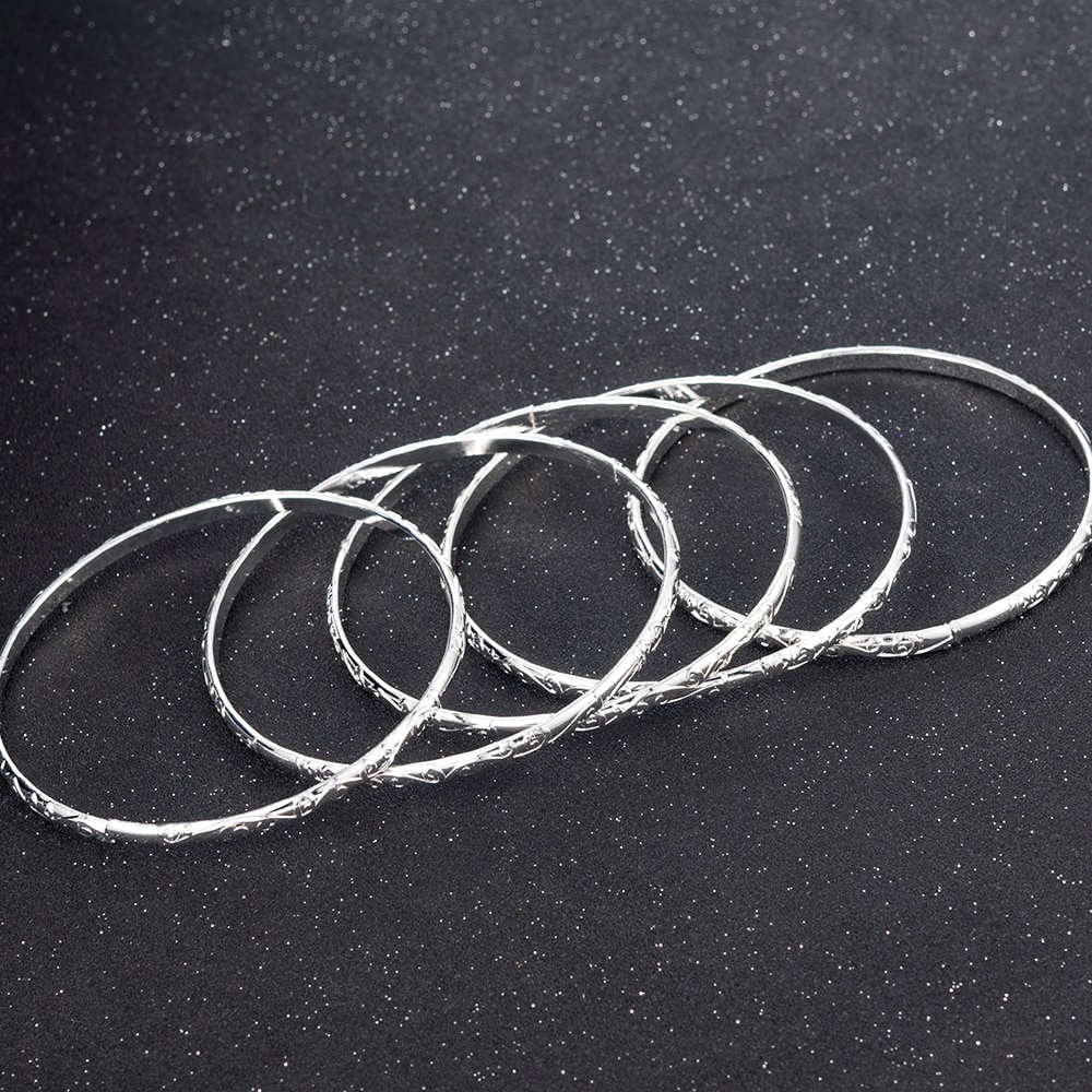 5 Teile/satz Jahrgang Manschette Armbinde Einfache Schnitzen Blume aufbringen Armreif setzt für Frauen Zubehör Pulsera Amuleto Schmuck