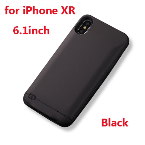 10000mAh Battery Charger Case For iphone 6 6s 7 8 Plus Power Bank Charging Case For iphone X XS Max XR 6 s power bank Case: XR Black