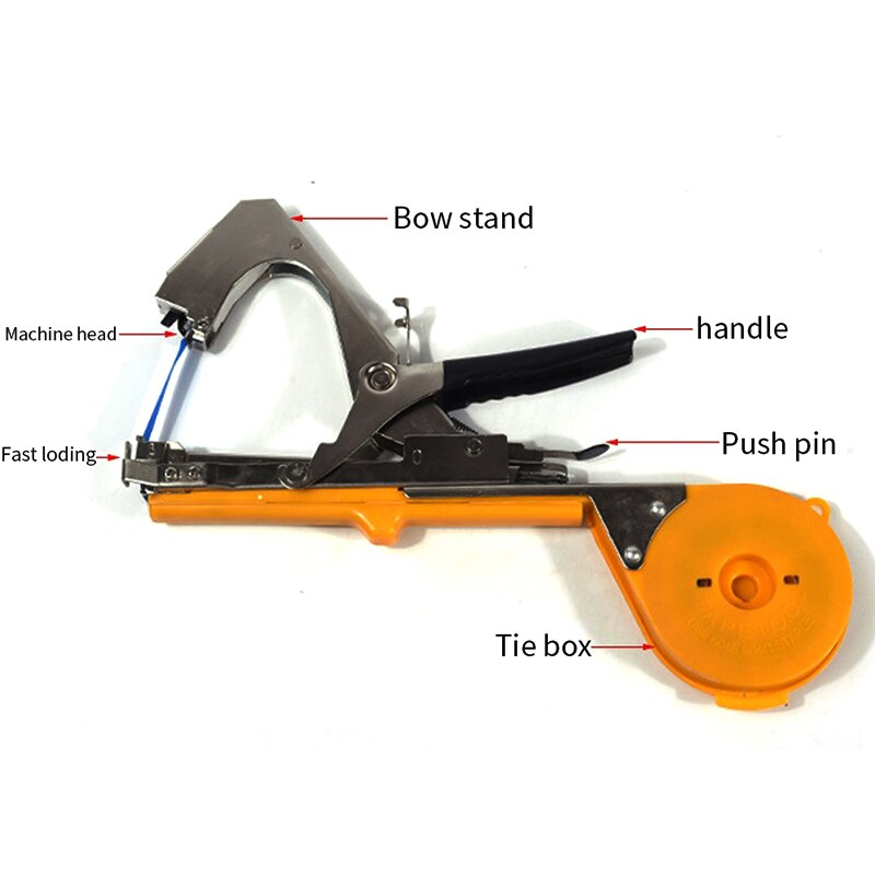 Plant Branch Hand Tying Binding Machine Home Garden Pruning Tools Tied Branch Machine Plant Strapping Machine Manual Strapping: Bind Branch Machine