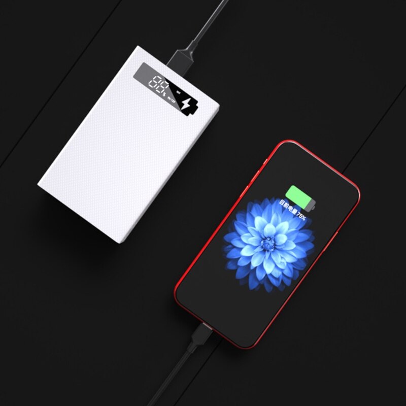 Detachable LCD Display DIY 5x18650 Battery Case Power Bank Shell Portable External Box without Battery Powerbank Protector