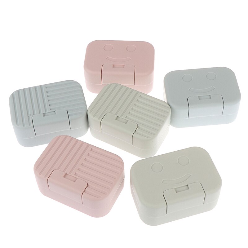 1pcs Outdoor Travel Soap Box Home Bathroom Accessories 2styles Waterproof Portable Soap Dish Bathroom Soap Holder