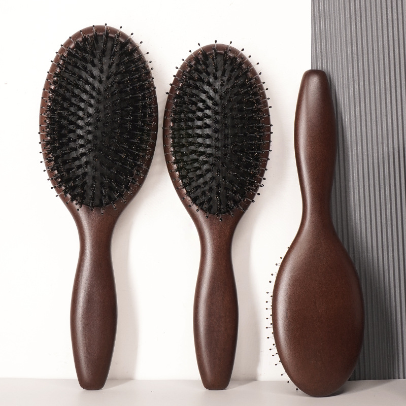 Bristle Hair Brush Women Combs for Hair Wood HairBrush Detangle Straightener Brush Hair Comb Barber Accessories