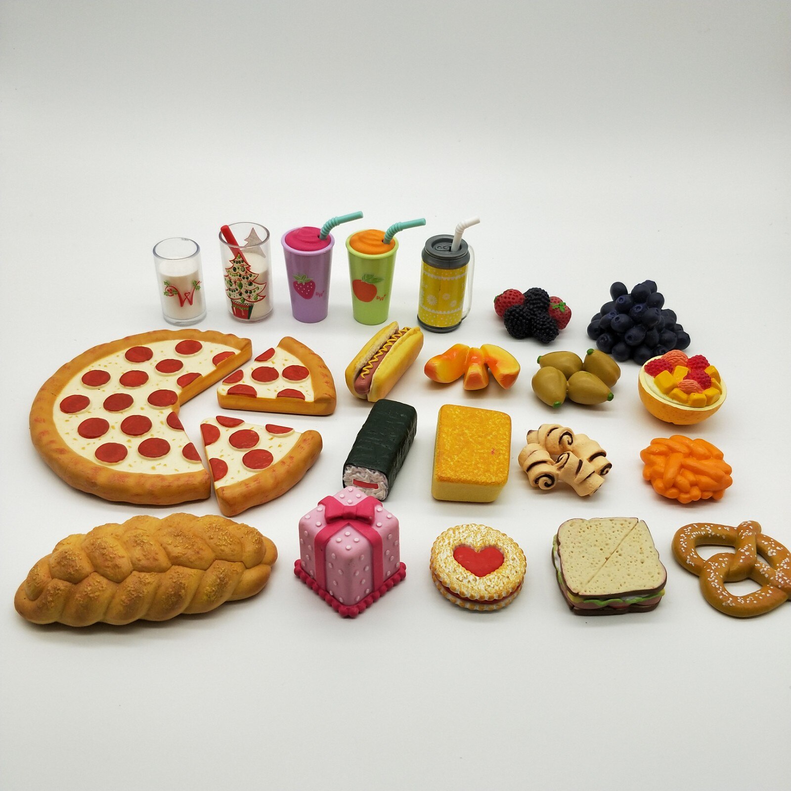 Children Pretend Simulation Food Toys Baby Play House Bread Pizza French Fries Kitchen Set Toys Fast Food Educational Toys