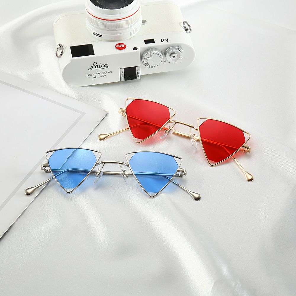 1 stücke Jahrgang Steampunk Dreieck Sonnenbrille Frauen/Männer Metall retro Schattierungen Sonnenbrille auge pflege
