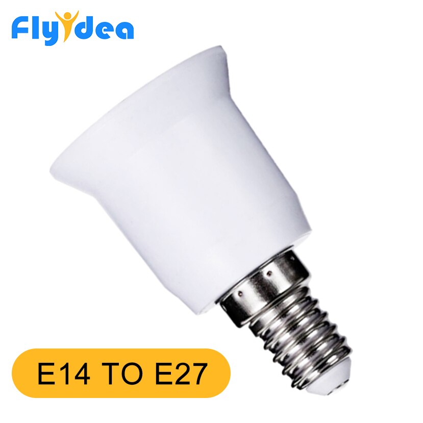 Licht Houder Converters E14 Om E27 Led Lamp Base Lamp Socket Met Pc + Aluminium Wit Home Verlichting Accessoires