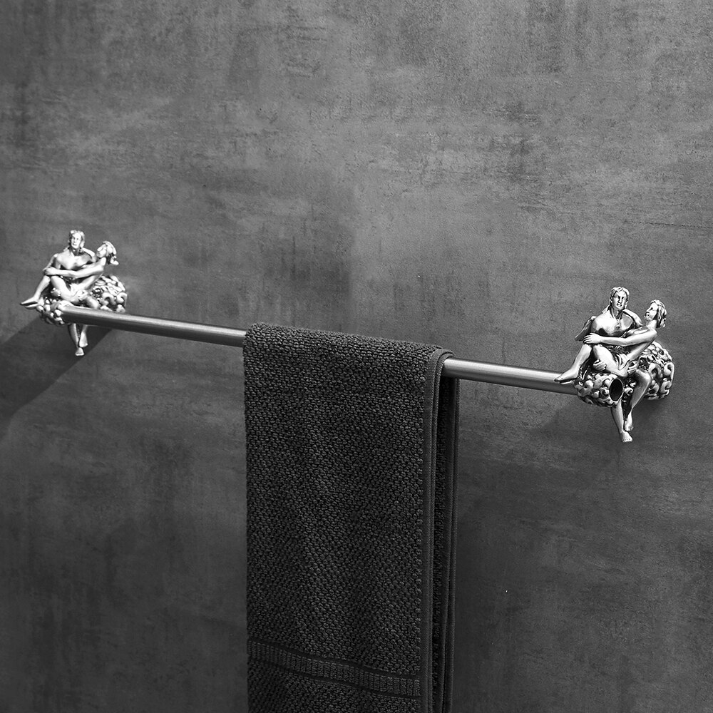 Papirholdere badeværelsestilbehør krom romantisk badebeslag sæt badeværelsesmontering håndklædering toiletbørsteholder mb -0810t