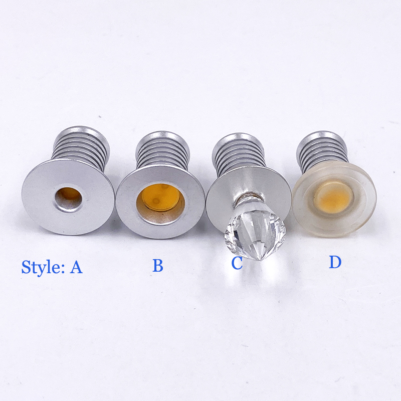 Foco decorativo para habitación, 1W, 0,5 W, Mini foco Led de 12V, regulable, 13Mm, empotrado, escaparate, iluminación de exhibición, luz para coche y Camping