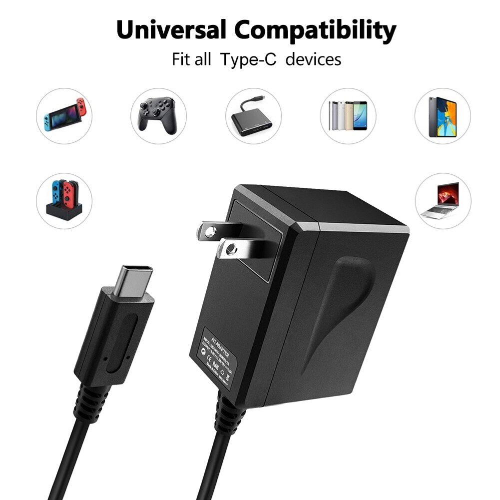 Caricabatterie da parete 5V 2.6A EU/US Plug Console di gioco per Nintendo Switch NS