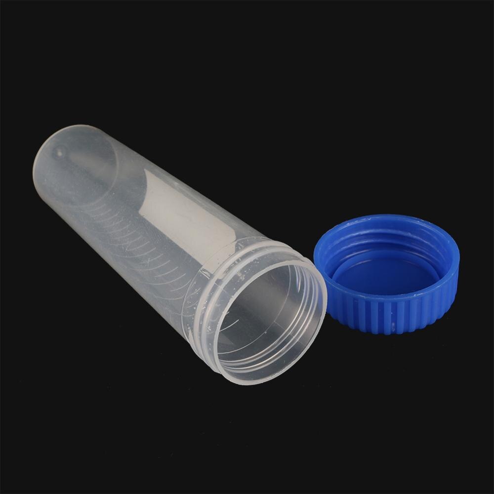 10 Pcs 50Ml Schroef Cap Cone Bodem Centrifugebuis Met Schaal Sample Vial Container Laboratorium Benodigdheden