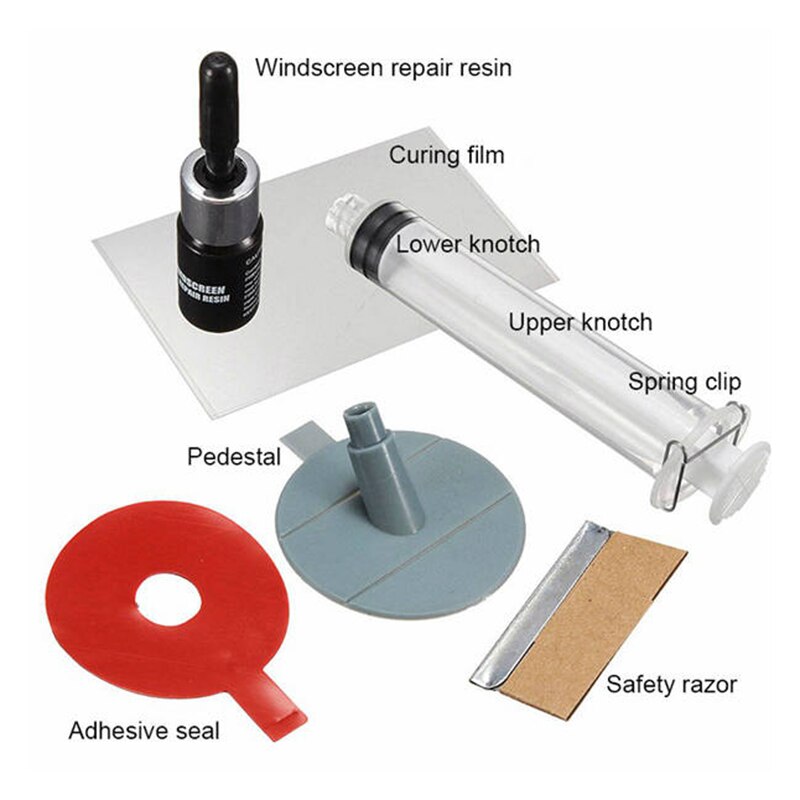 1impostato di Riparazione del Parabrezza kit Finestra di automobile Strumenti di Riparazione Windsn Graffi Vetro Crepa Ripristinare Finestra Sn Lucidatura auto-messa in piega