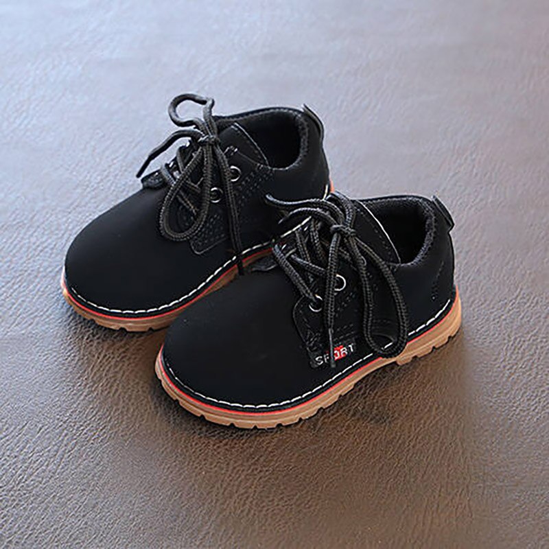 Bottes martin pour garçons vfochi pour enfants, chaussures d'extérieur antidérapantes et souples pour garçons, chaussures décontractées pour enfants, bottes en cuir unisexes pour garçons et filles