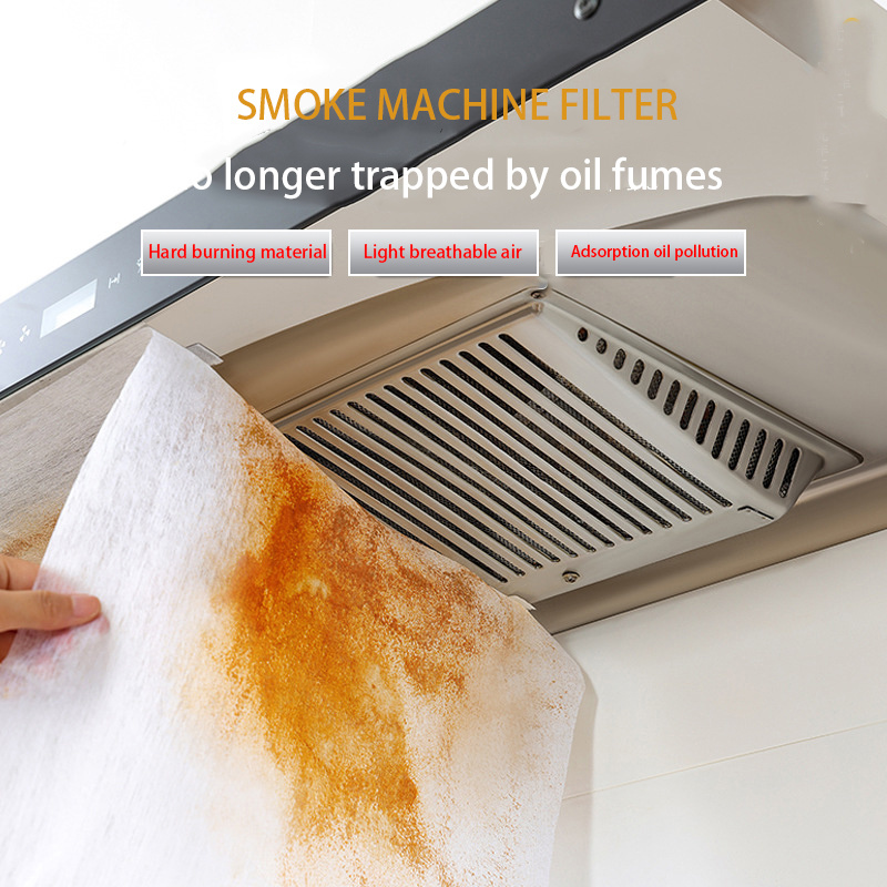 Filtro desechable de papel absorbente de aceite de cocina, filtros de algodón antiaceite no tejidos para Extractor de campana extractora, herramientas de cocina
