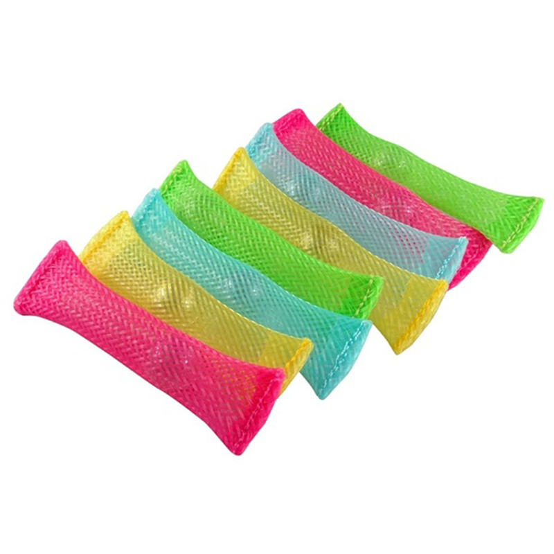 Decompression Toy Weave Network Management Belt Marbles Simple Solid Color Children's Toy Puzzle Fun Children Toys
