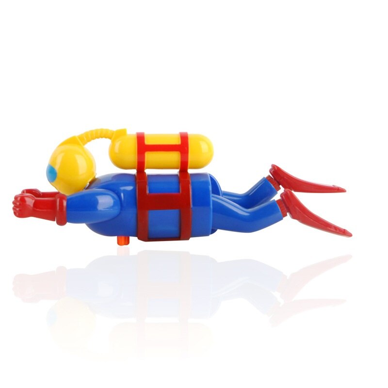 Wind-Up Diver Doll Toy Water Playing Diver Summer Swimming Pool Diving Bathing Toys