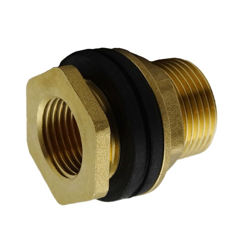 Rosca interna 1/2, rosca interna 3/4, rosca externa, Conector de tanque de agua de latón, tubo recto, tipo manguera para tanque de agua, adaptador