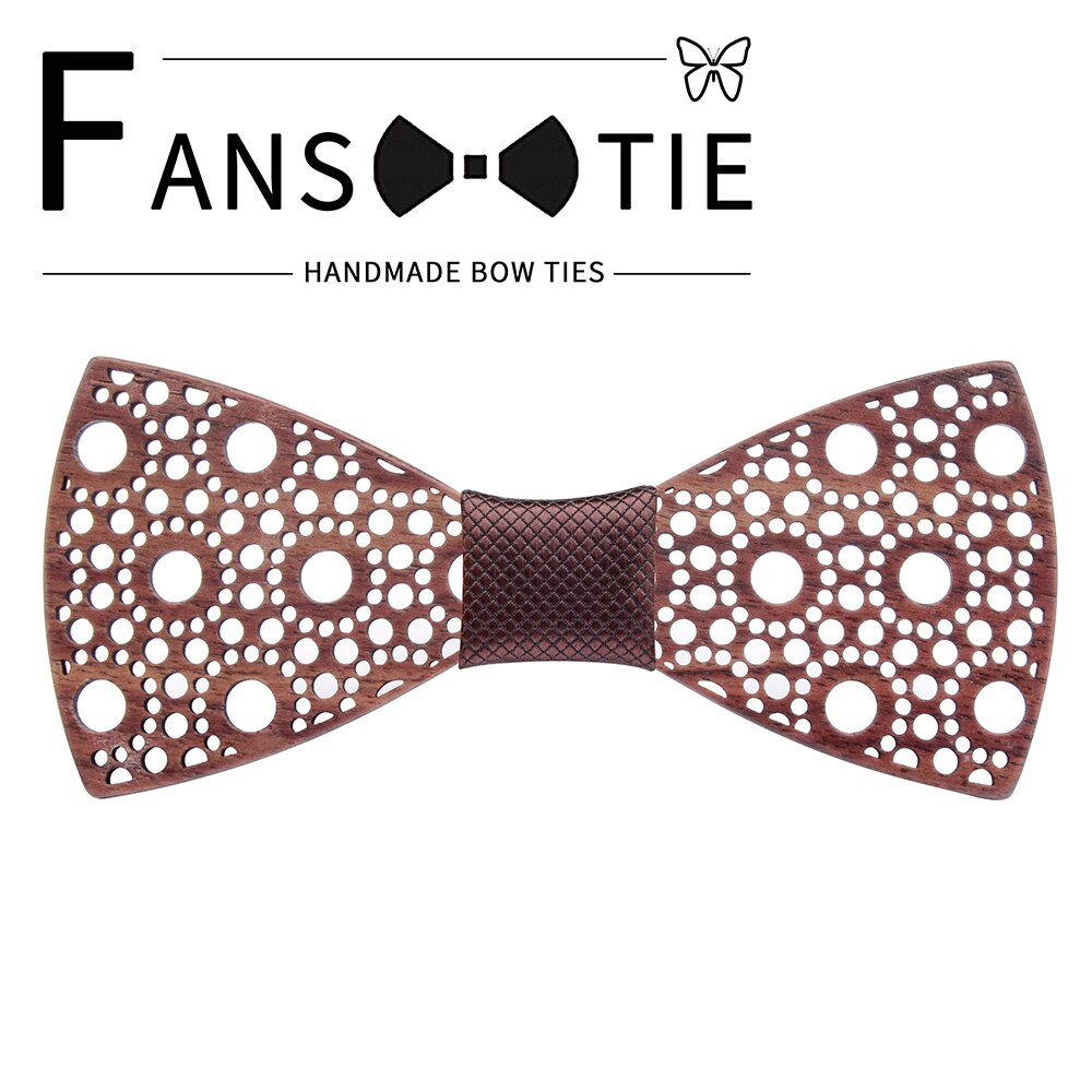 Slank 100%  træ butterfly prik hule careved hals bånd til mænd bryllup rød bule plaid formel træ bowtie tilbehør krave