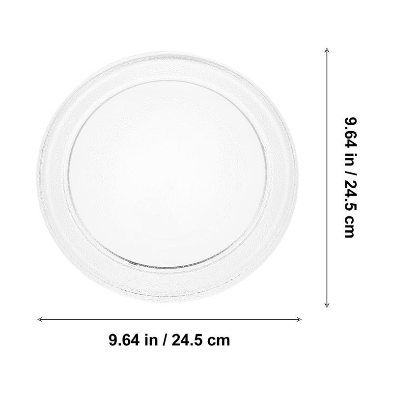 1 Pc Microwave Oven Glass Plate Practical Turntable Plate Flat Base Glass Tray
