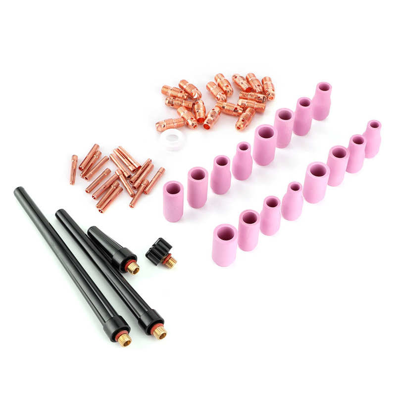 car tools set box emergency bag TIG Welding Torch Ceramic Nozzle Collet Replacement Spare Parts for WP9 WP-20 WP25