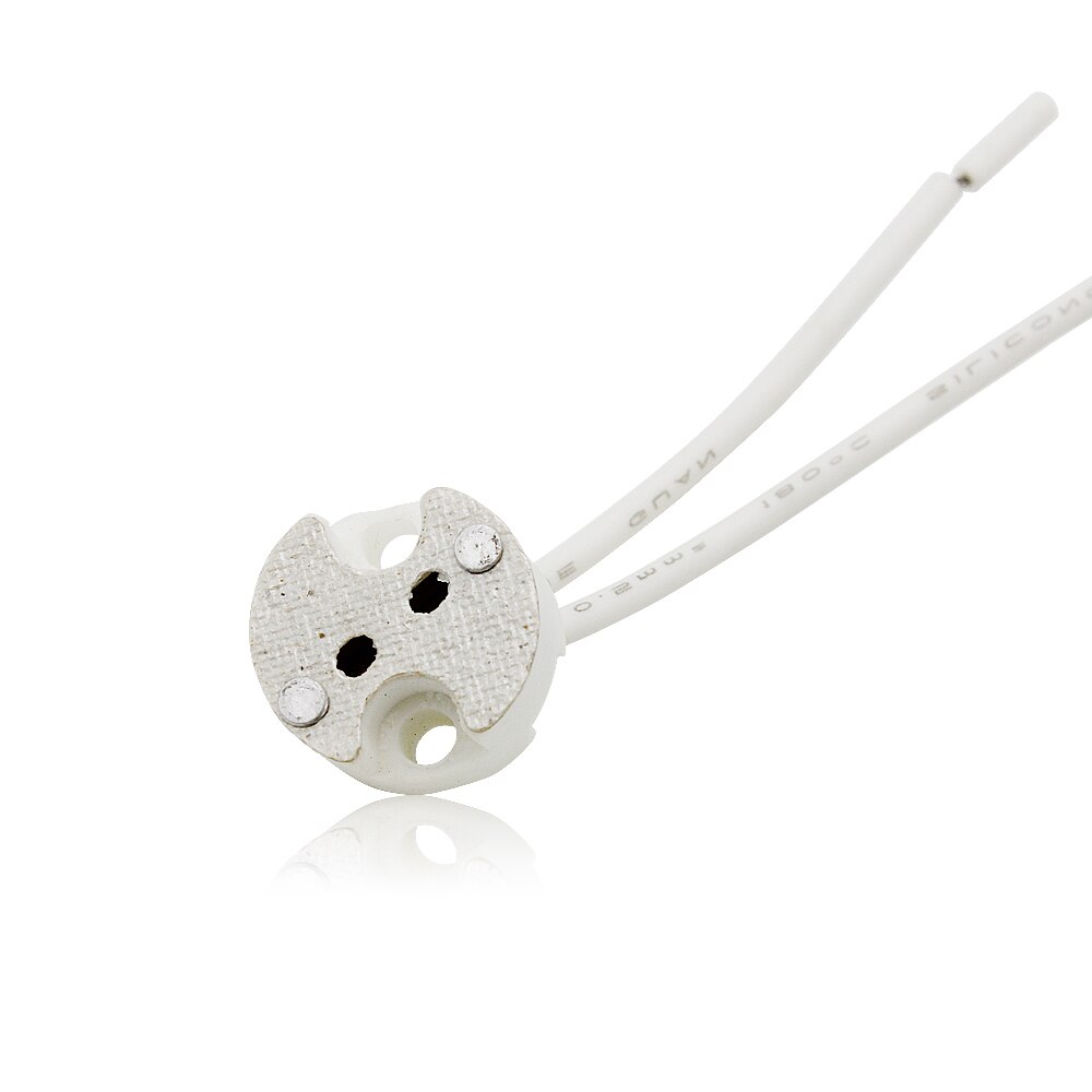 Conector portalámparas de cerámica MR16 G4 GU5.3, conector de para bombilla LED G4, 10 Uds.