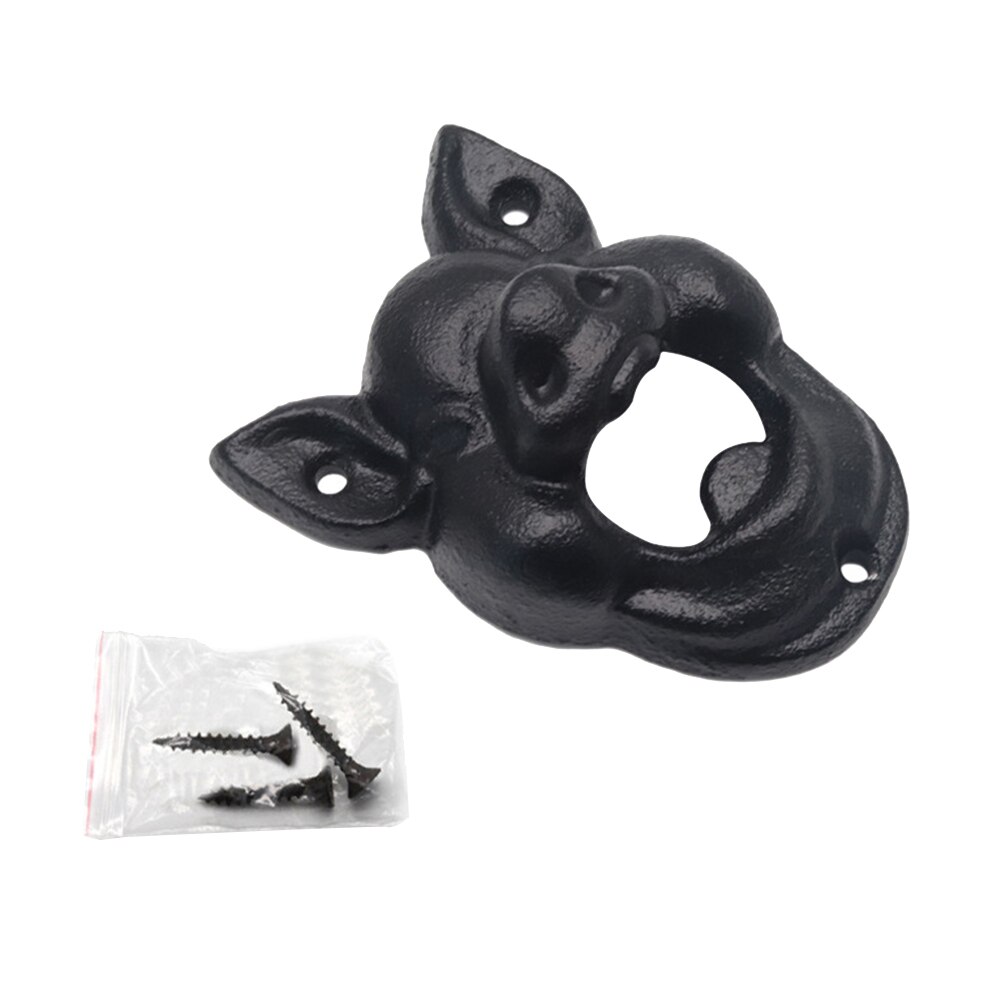 Jahrgang Tragbare Schwein Kopf Gusseisen Zauberstab Montiert Wein Bahre Flasche Deckel Öffner Zubehör Mit Schrauben dauerhaft Bar Liefert