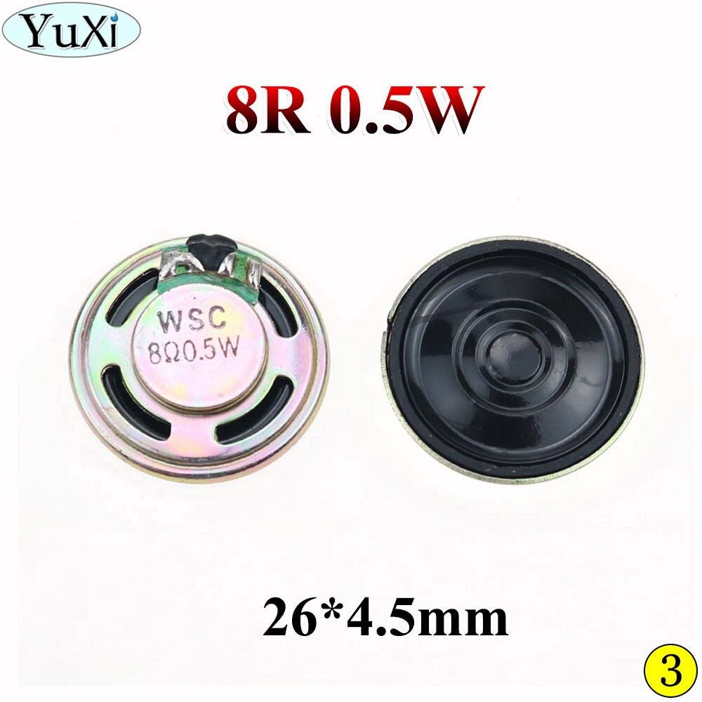 Yuxi 0.5W 8R 32R Speaker 8 Ohm Hoorn Luidspreker Diameter 20 Mm 23 Mm 26 Mm 28 Mm 30mm 32 Mm 36 Mm 40 Mm 50 Mm 4 Cm Luidspreker Luidspreker