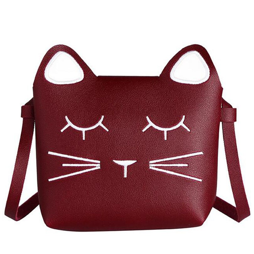 Mini Cartoon Kat Meisjes Messenger Bag Mooie Kinderen Prinses Mode Crossbody Tassen Vrouwelijke Karakter Schoudertas HS01