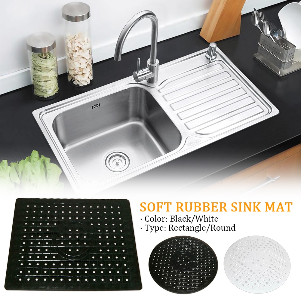 Zachte Rubber Multifunctionele Tafel Isolatie Keuken Badkamer Protector Sink Mat Gerechten Drogen Anti Slip Thuis Quick Drain