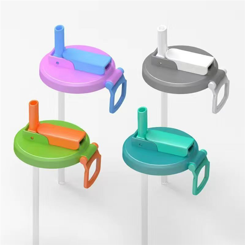 4 szt. Pokrywki robić puszek po napojach, wymienne osłony na puszki odporne na zachlapania ze słomkami kubek na napoje sokowe, akcesoria robić butelek-najlepiej sprzedające się: Default Title