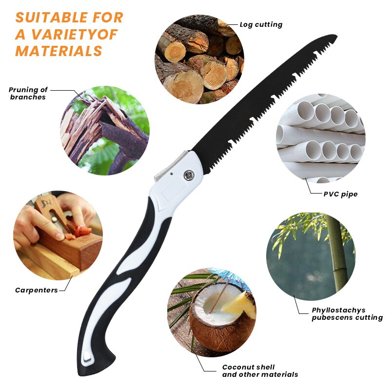 Multifunctional Hand Saw Cut In Rail Cutting Wood Metal Tile Cutting Machine Folding Sharp Hand Sawing Tools Grafting Pruner
