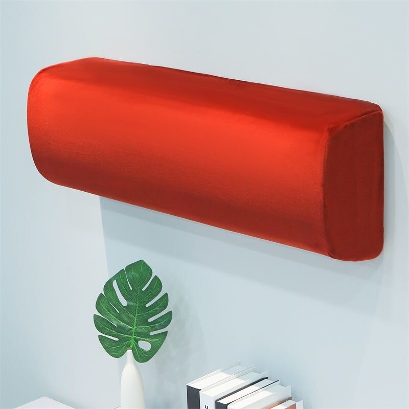 Cubierta universal para aire acondicionado, cubierta AUX montada en la pared, tela a prueba de polvo, en múltiples colores, adecuada para 1P 1,5 P: Glaze red