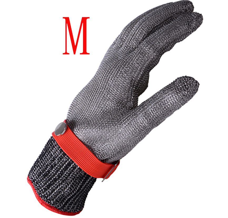 Anti-cut Gloves Working Safety Cut Proof Stab Level 5 Protection Resistant Stainless Steel Gloves Metal Mesh Butcher S~xl