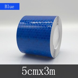 3M Reflective Tape For Bike Safety White Red Yellow Blue Stickers Bicycle Accessories: 50mmx3M blue