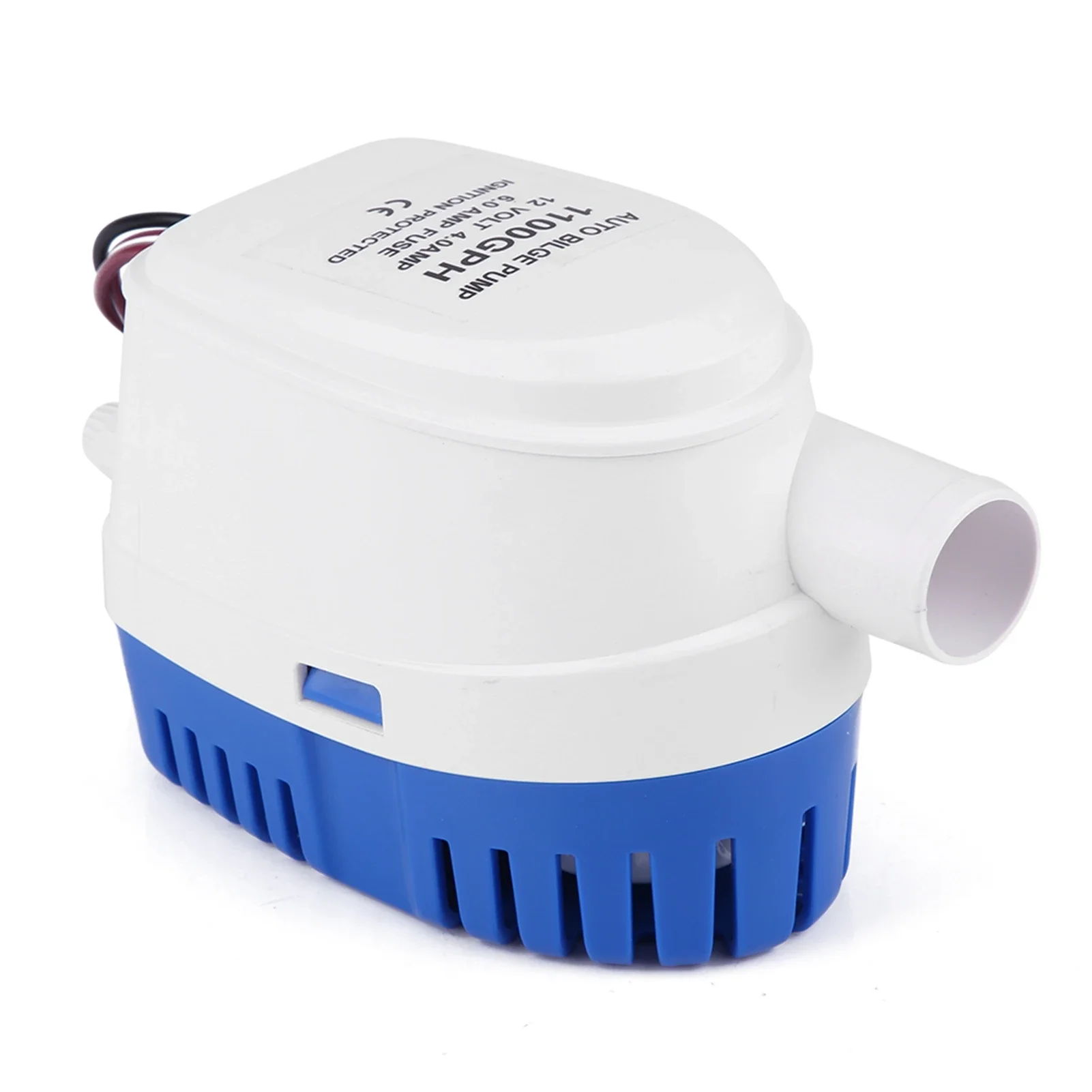 1100GPH Boat 12V Marine Automatic Submersible Bilge Water Pump Fully Auto Float Switch Internal Auto Bilge Water Pump