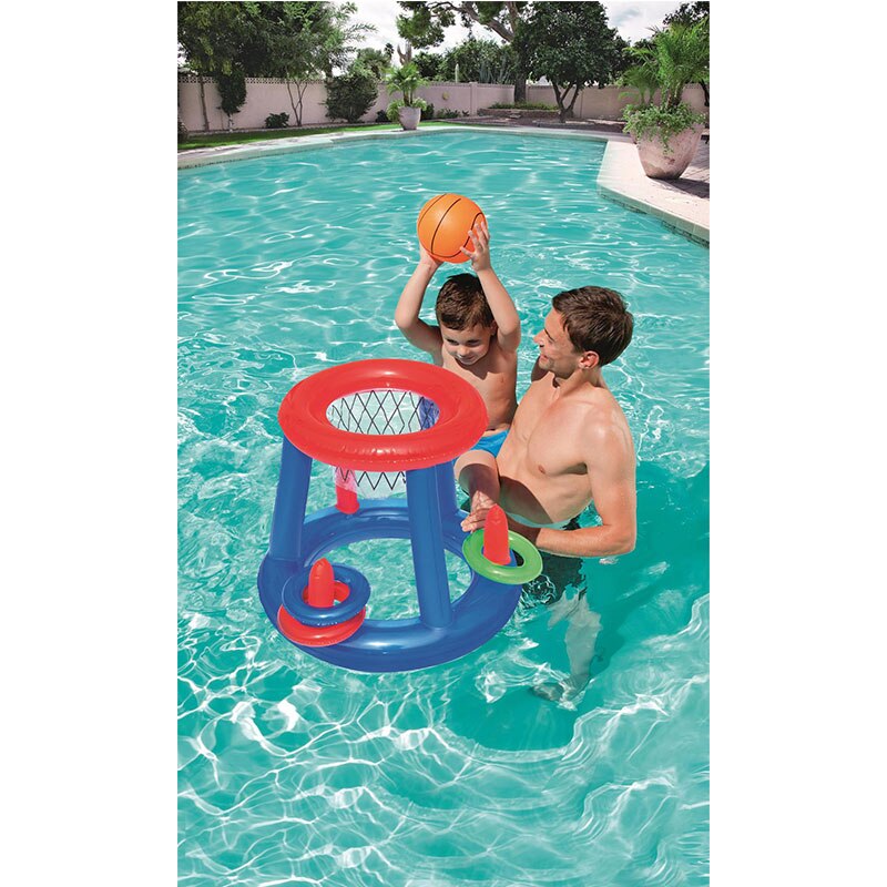 Kann Schießen und Zwinge Runde Spiel Multi-funktion Aufblasbare Wasser Basketball Net Spielen Wasser Spielzeug Ball