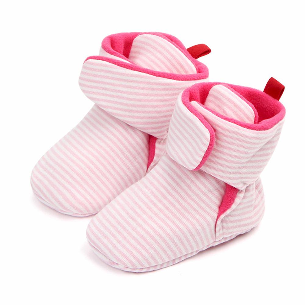 Bebê Da Menina do Menino Botas de Inverno Quente Sapatos de Algodão Confortáveis Cores Misturadas Moda Primeiros Walker Criança Sapatos Macios детская обувь zapatos: C / 5.5