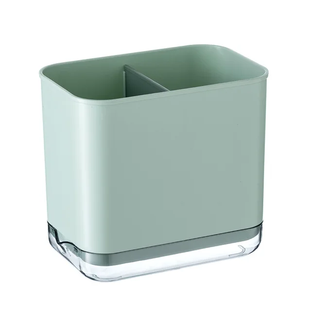 Keuken Lepel Eetstokje Opslag Schotel Drogen Afvoer Mand Rack Box Afdruiprek Bestek Houder Plank Organisator Woonaccessoires: Donker Kaki