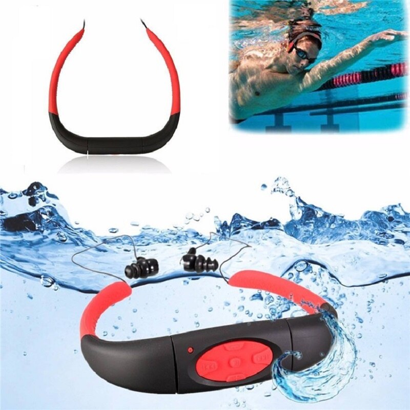 ZHKUBDL IPX8 Waterdichte Sport MP3 Speler 4g 8g Onderwater Zwemmen Duiken met FM Radio Oortelefoon Stereo Audio Hoofdtelefoon